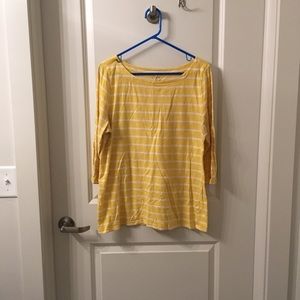 XL loft yellow stripped tee